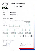 Diplome Champion Vétéran